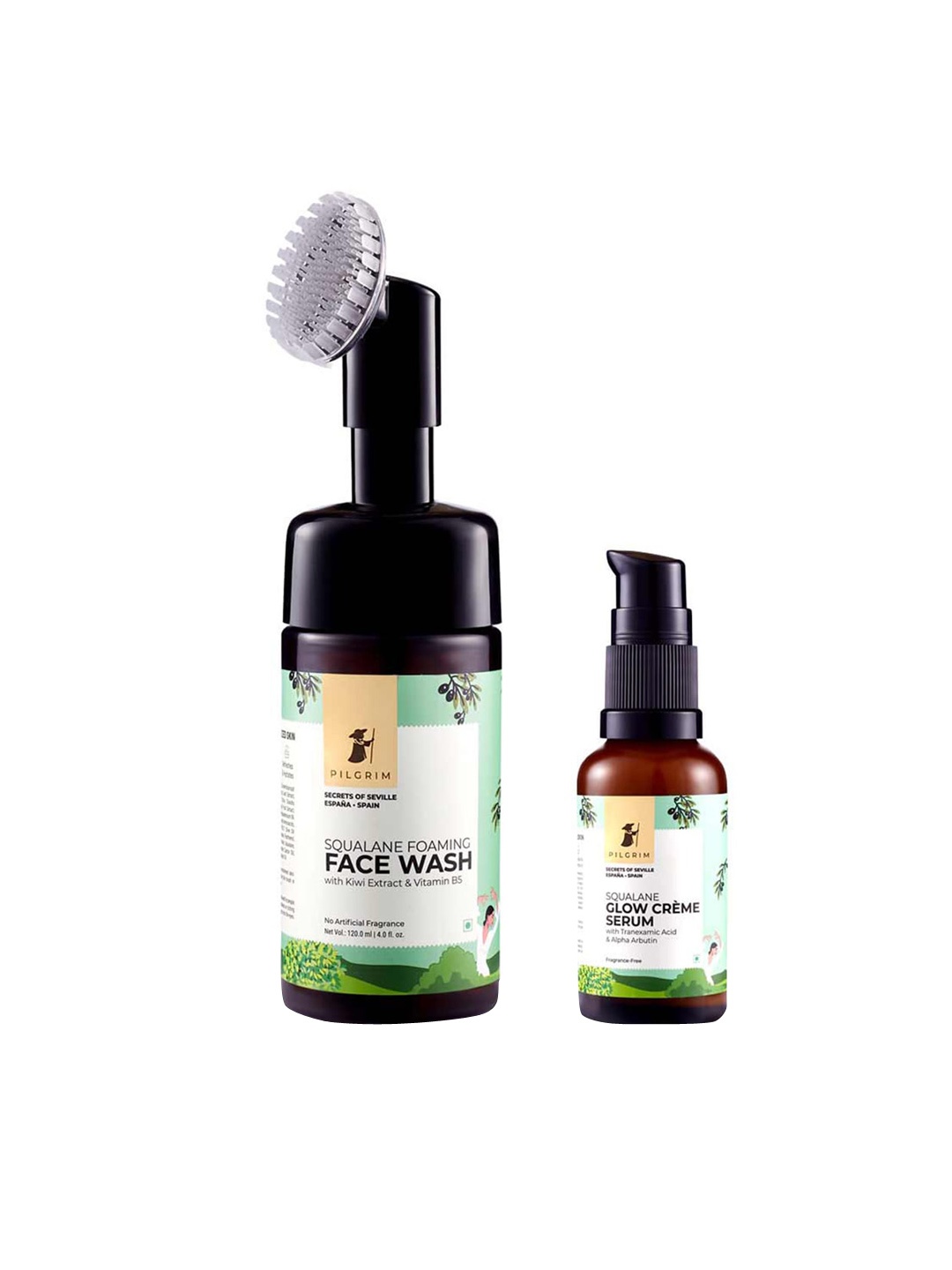 Pilgrim Squalane Hydration Accelerator Duo - Serum & Cleanser for Pigmentation, White
Pilgrim Squalane Hydration Accelerator Duo - Serum & Cleanser for Pigmentation, White