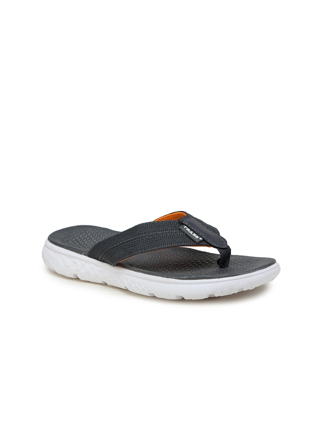 TRASE Men Grey Thong Flip-Flops