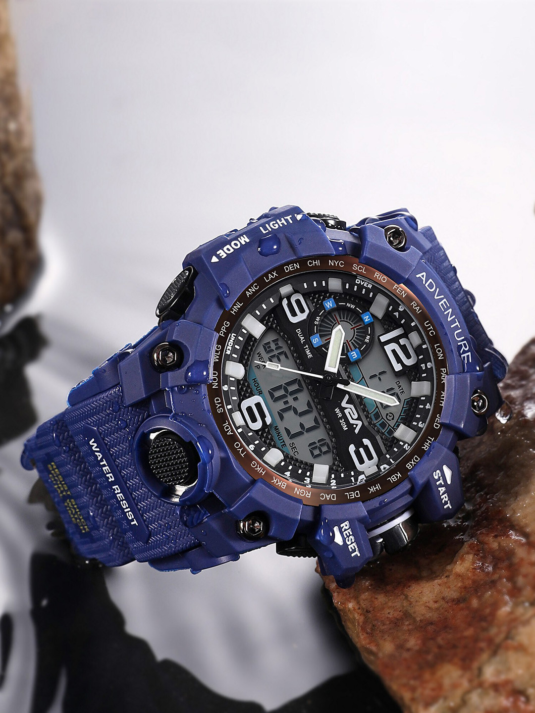 V2A Men Blue Dial & Blue Straps Analogue and Digital Multi Function Watch V2A-JF-1523B-Blue
V2A Men Blue Dial & Blue Straps Analogue and Digital Multi Function Watch V2A-JF-1523B-Blue