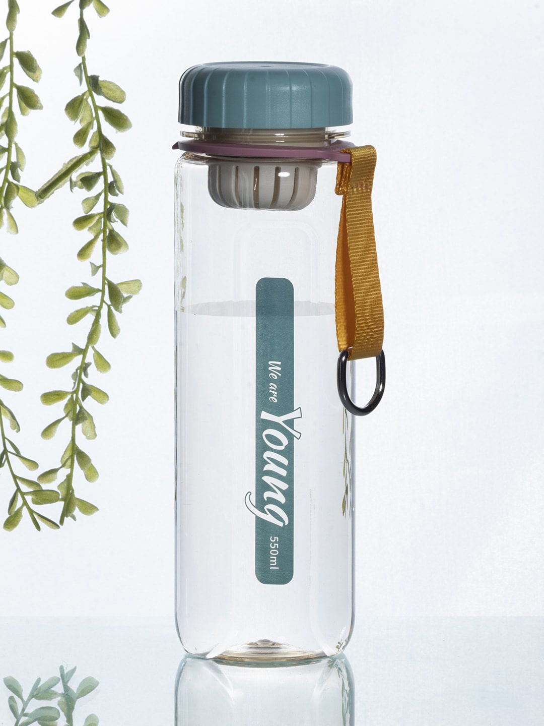 MARKET99 Green & Yellow Printed Water Bottle-550 ML