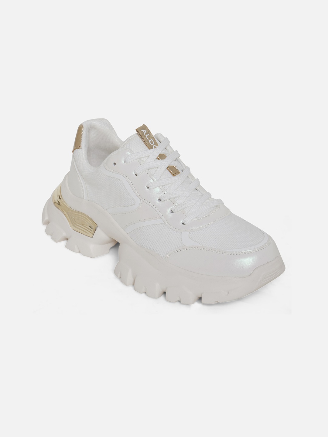 ALDO Women White Solid Sneakers