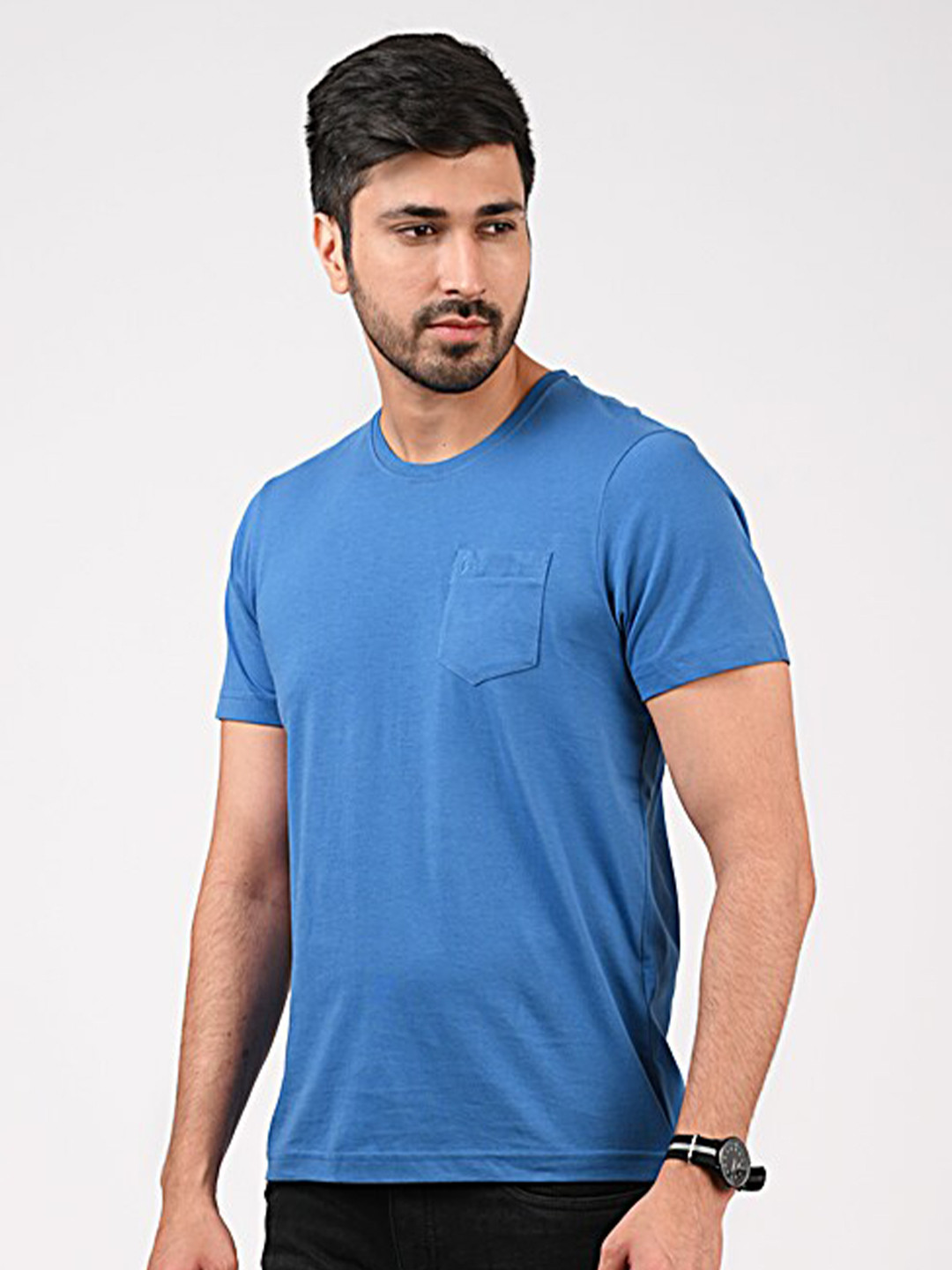 MERCHANT MARINE Men Blue Pure Cotton T-shirt 
MERCHANT MARINE Men Blue Pure Cotton T-shirt