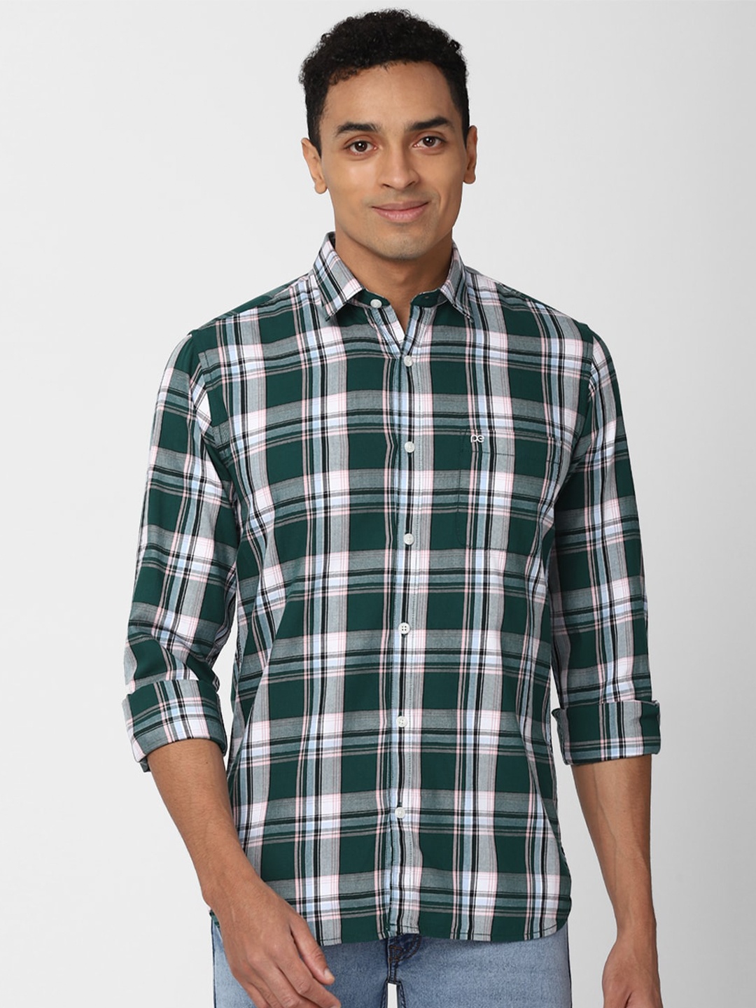 Peter England Casuals Men Green Slim Fit Tartan Checks Checked Pure Cotton Casual Shirt
Peter England Casuals Men Green Slim Fit Tartan Checks Checked Pure Cotton Casual Shirt