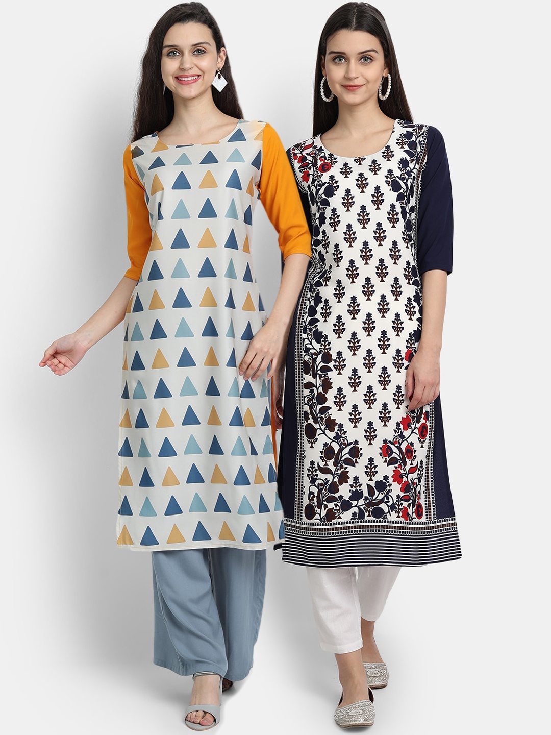 Ethnic basket Women Multicoloured Ethnic Motifs Printed Thread Work Crepe Kurta, Multi
Ethnic basket Women Multicoloured Ethnic Motifs Printed Thread Work Crepe Kurta, Multi