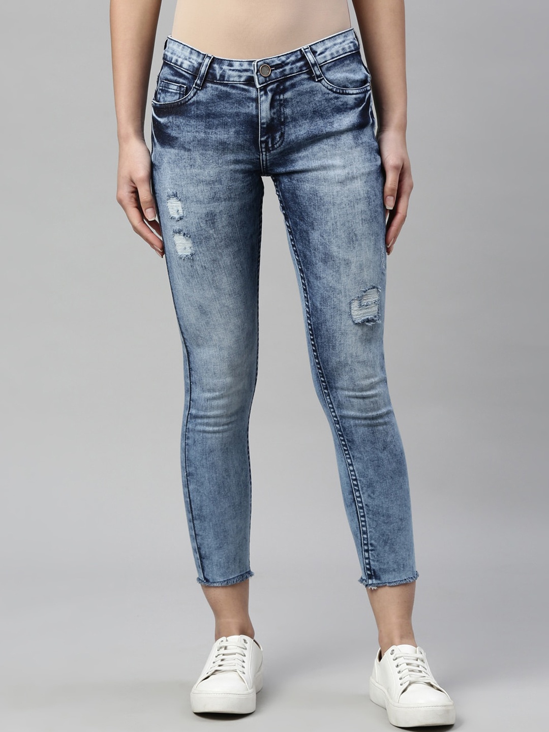 ZHEIA Women Blue Lean Skinny Fit Mildly Distressed Heavy Fade Acid Wash Stretchable Jeans
ZHEIA Women Blue Lean Skinny Fit Mildly Distressed Heavy Fade Acid Wash Stretchable Jeans