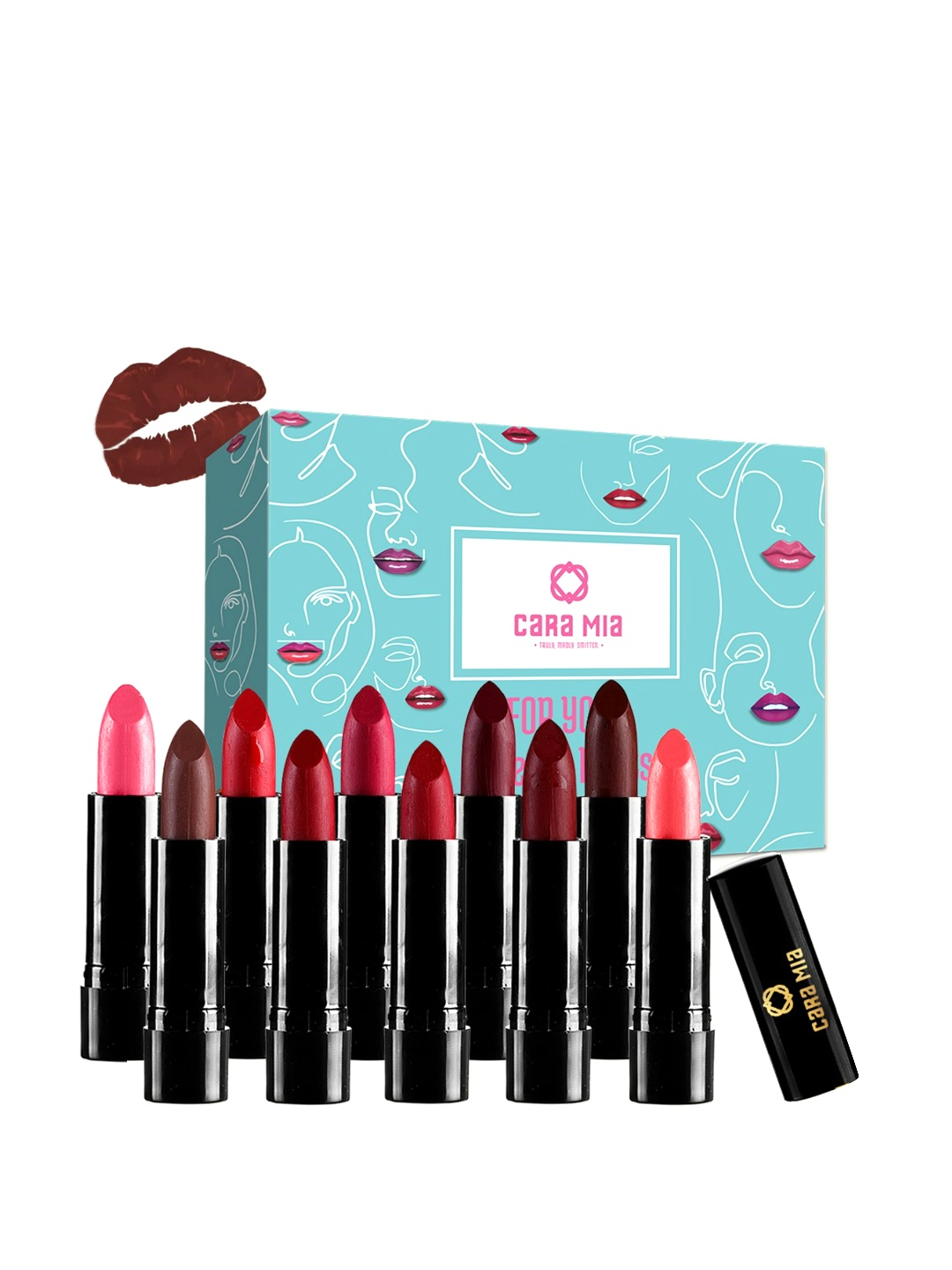 CARA MIA Set of 10 For Your Pretty Pouts Matte Lipsticks - Complete Collection, Multi
CARA MIA Set of 10 For Your Pretty Pouts Matte Lipsticks - Complete Collection, Multi