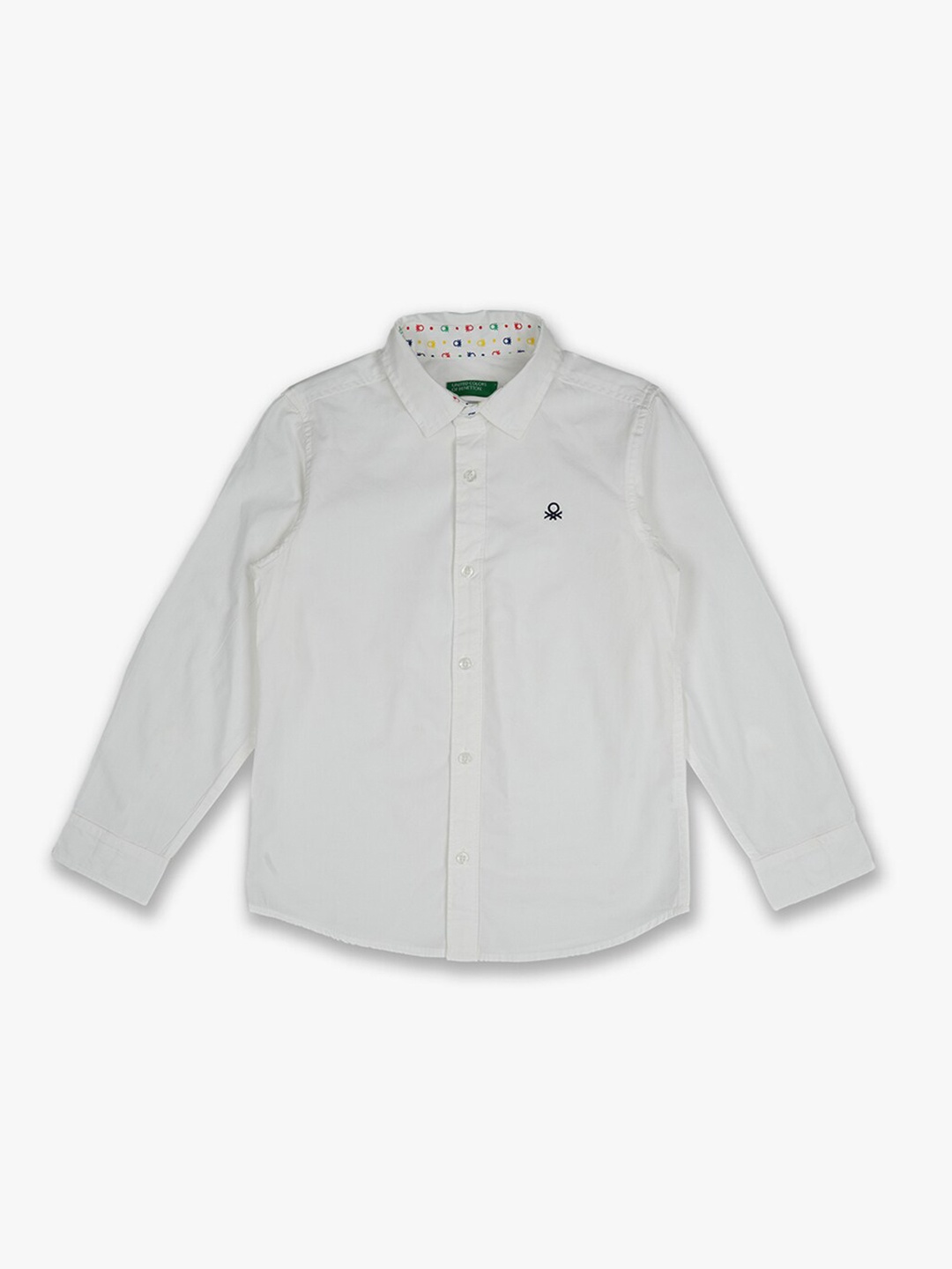United Colors of Benetton Boys White Casual Shirt