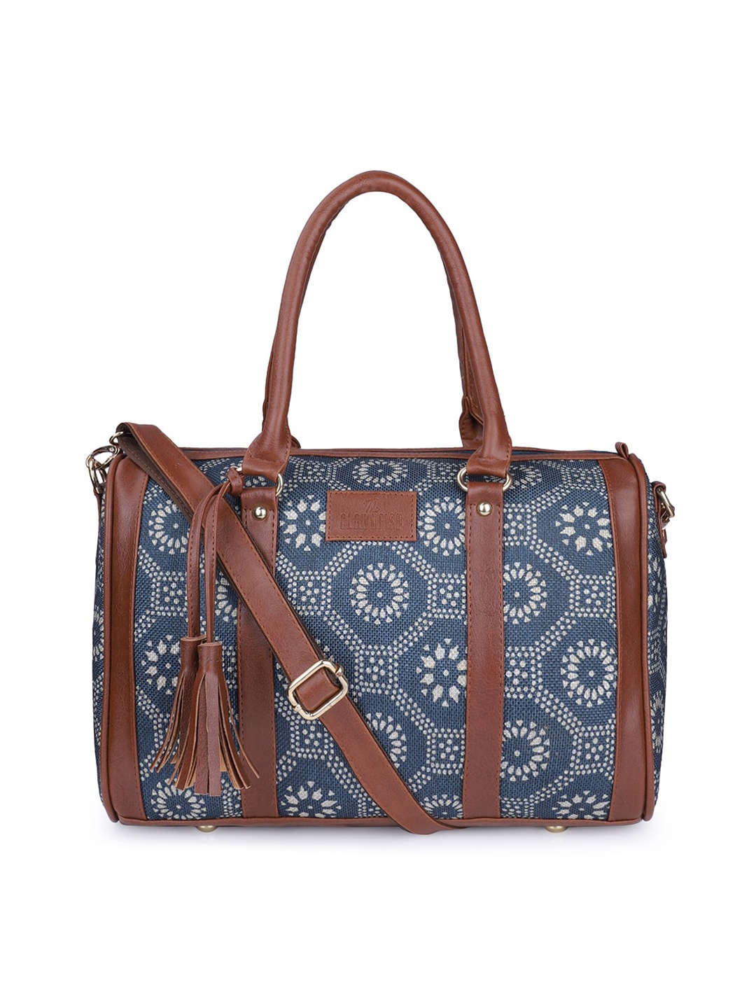 THE CLOWNFISH Percy Grey Ethnic Motifs Printed Structured Shoulder Bag with Tasselled
THE CLOWNFISH Percy Grey Ethnic Motifs Printed Structured Shoulder Bag with Tasselled