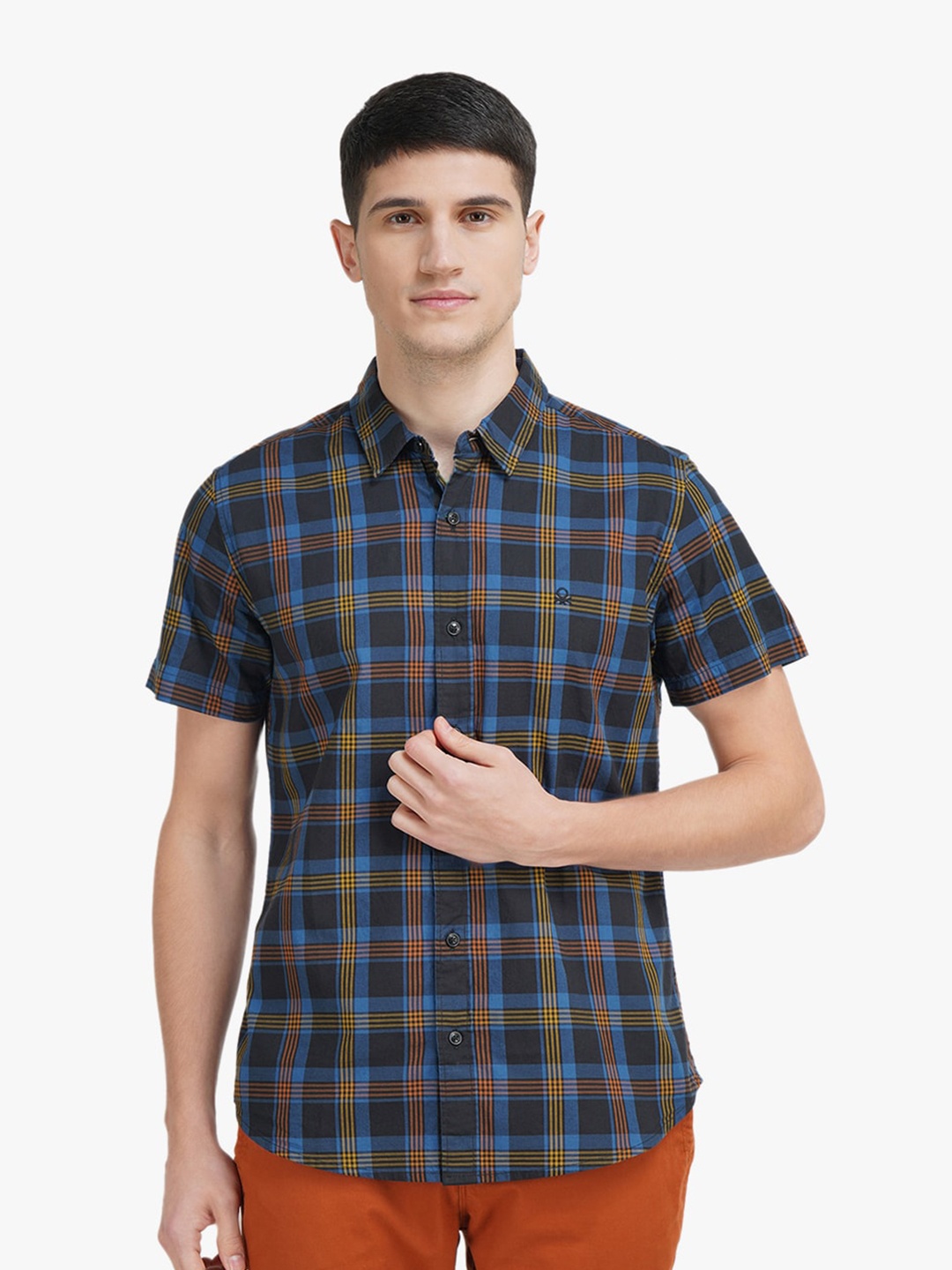 United Colors of Benetton Men Multicoloured Slim Fit Tartan Checks Checked Casual Shirt, Multi
United Colors of Benetton Men Multicoloured Slim Fit Tartan Checks Checked Casual Shirt, Multi