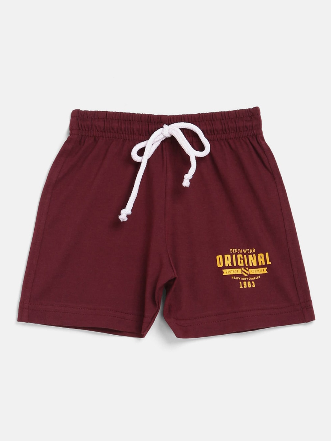 V2 Value & Variety Boys Red Cotton Shorts
