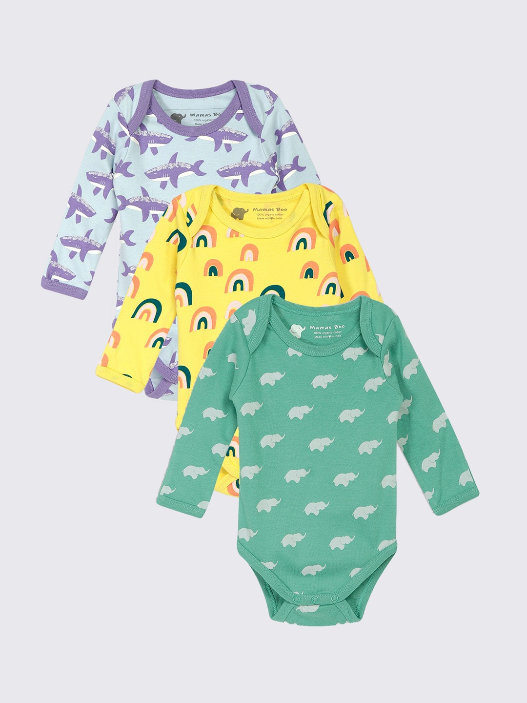 Mamas Boo Unisex Infants Set Of 3 Printed Organic-Cotton Sustainable Sustainable Rompers, Yellow
Mamas Boo Unisex Infants Set Of 3 Printed Organic-Cotton Sustainable Sustainable Rompers, Yellow