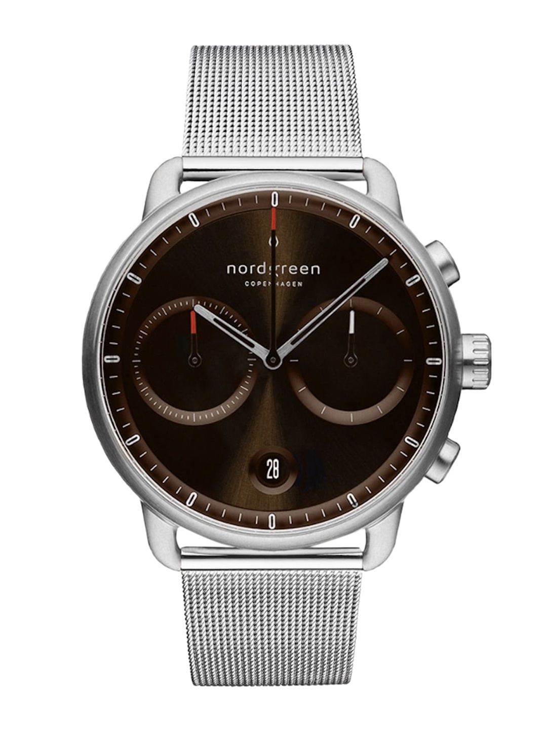 Nordgreen Men Brown Dial & Silver Toned Stainless Steel Wrap Around Straps Analogue Watch
Nordgreen Men Brown Dial & Silver Toned Stainless Steel Wrap Around Straps Analogue Watch