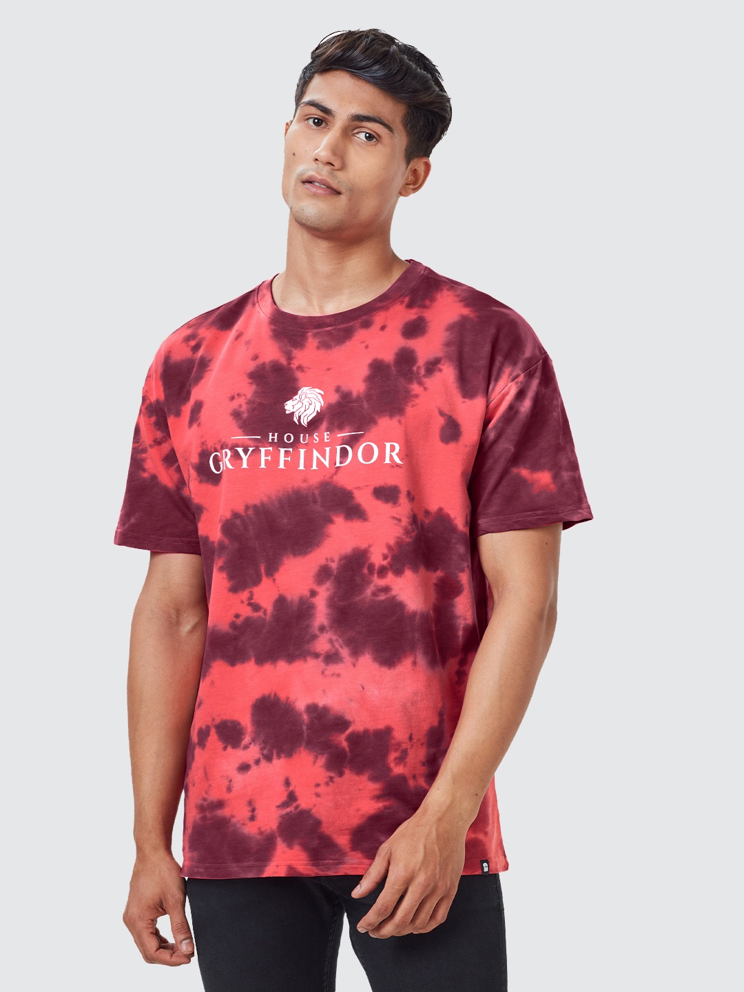 The Souled Store Men Red Tie & Dye Harry Potter House Gryffindor Printed Oversized T-Shirt, Pink
The Souled Store Men Red Tie & Dye Harry Potter House Gryffindor Printed Oversized T-Shirt, Pink