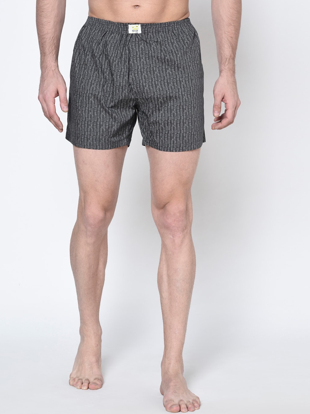 SI2 SLIP IN 2 Men Grey Printed Boxers BOXER101-523-110