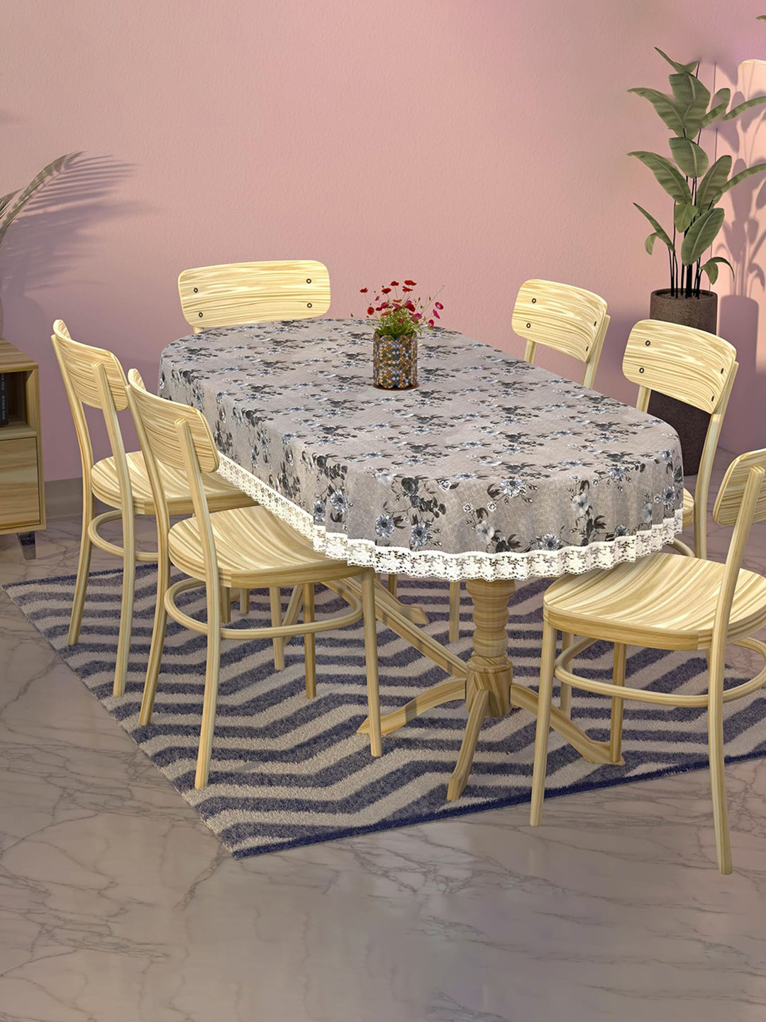 Kuber Industries Grey Flower Printed 6 Seater Oval Shape Table Cover
Kuber Industries Grey Flower Printed 6 Seater Oval Shape Table Cover