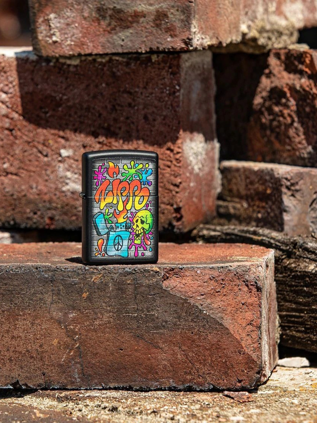Zippo Black Printed Street Art Design Pocket Lighter
Zippo Black Printed Street Art Design Pocket Lighter