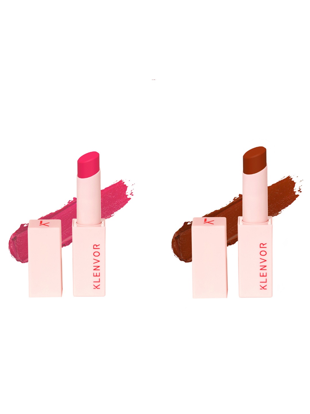 KLENVOR Vacation Mode Collection- Matte Lipsticks Set of 2 - 04 Empower, 07 Fearless, Pink
KLENVOR Vacation Mode Collection- Matte Lipsticks Set of 2 - 04 Empower, 07 Fearless, Pink