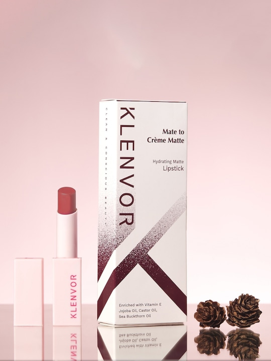 KLENVOR Mate To Creme Matte Hydrating Vegan & Cruelty Free Lipstick - Ambitious 02, Maroon
KLENVOR Mate To Creme Matte Hydrating Vegan & Cruelty Free Lipstick - Ambitious 02, Maroon