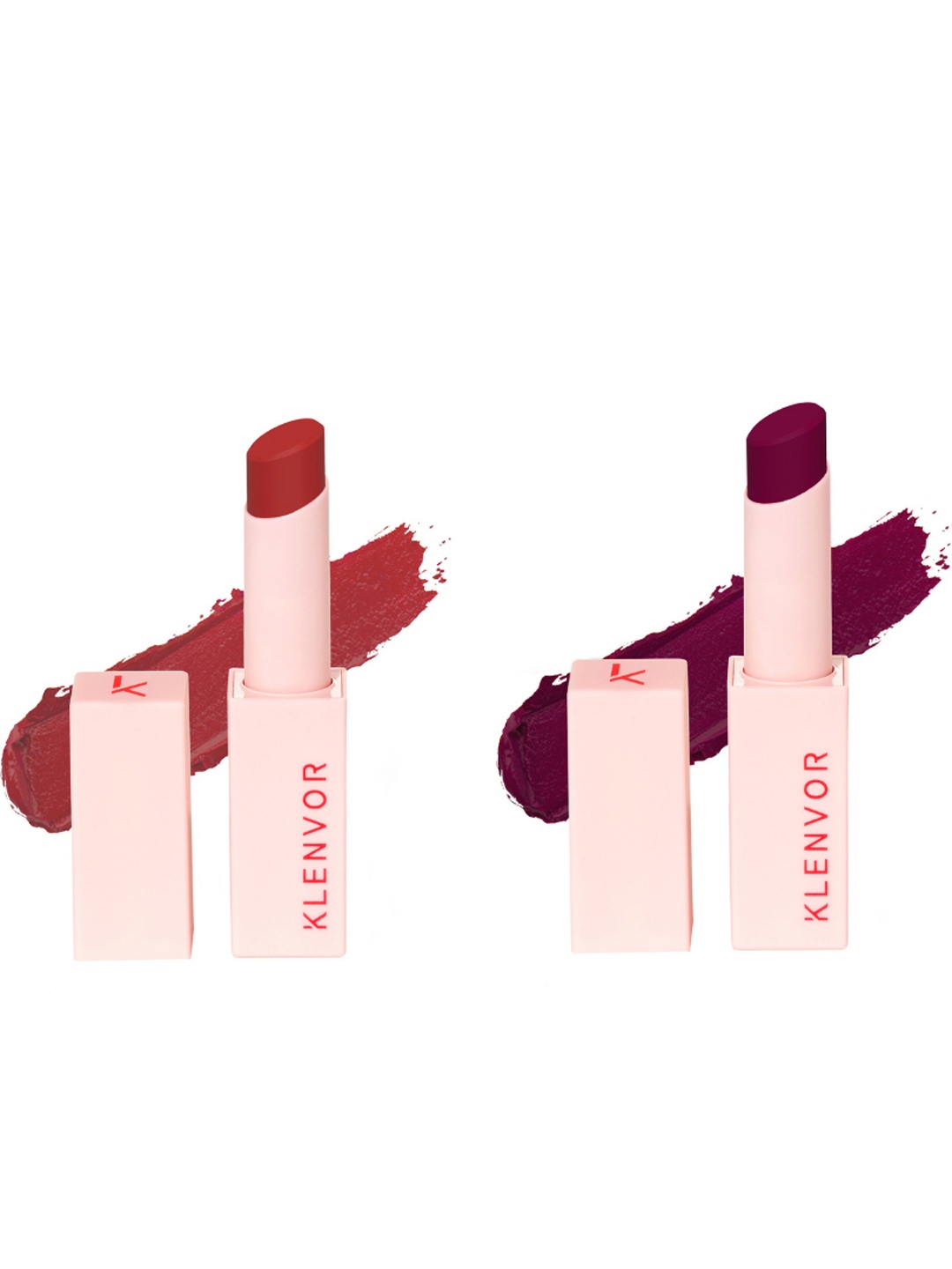 KLENVOR Work & Party Collection - Set of 2 Matte Lipsticks - 02 Ambitious, 05 Encourage, Red
KLENVOR Work & Party Collection - Set of 2 Matte Lipsticks - 02 Ambitious, 05 Encourage, Red