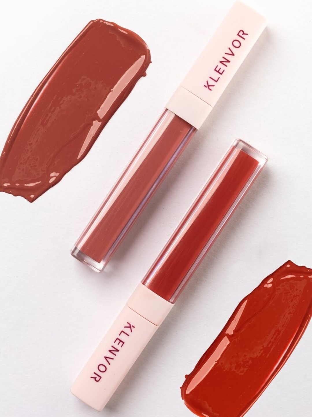 KLENVOR Nude Collection - Set of 2 Liquid Lipsticks - 03 Compliment, 05 Daring, Brown
KLENVOR Nude Collection - Set of 2 Liquid Lipsticks - 03 Compliment, 05 Daring, Brown