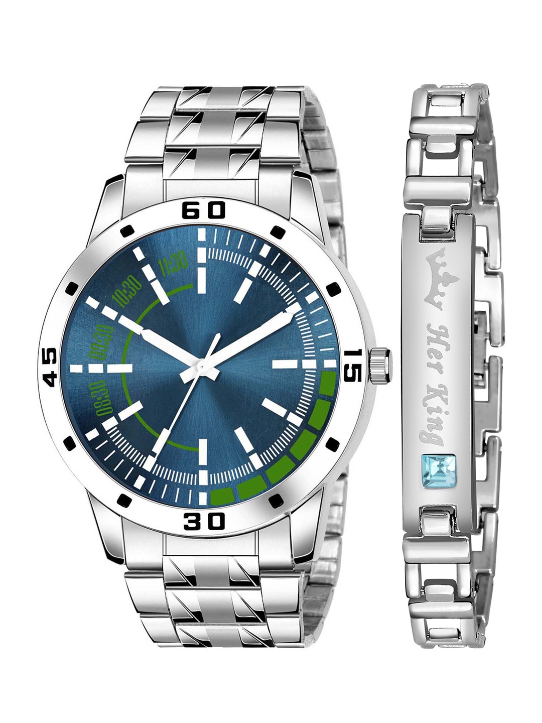 ZANQUES Men Blue Brass Dial & Steel Toned Stainless Steel Bracelet Style Straps Analogue Watch KJR_27_J064
ZANQUES Men Blue Brass Dial & Steel Toned Stainless Steel Bracelet Style Straps Analogue Watch KJR_27_J064