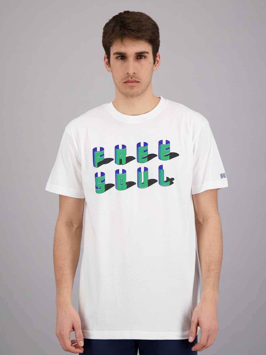 FREESOUL Men White & Green Brand Logo Printed Drop-Shoulder Sleeves Pure Cotton T-shirt
FREESOUL Men White & Green Brand Logo Printed Drop-Shoulder Sleeves Pure Cotton T-shirt