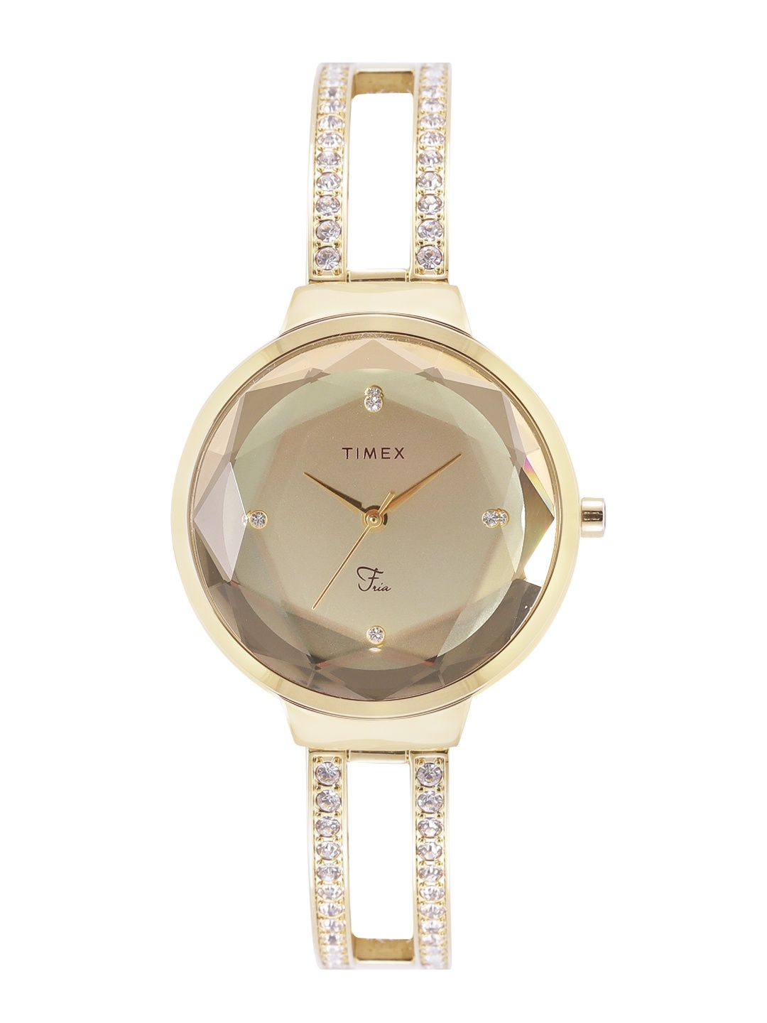 Timex Women Gold-Toned Brass Dial & Gold Toned Bracelet Straps Analogue Watch TWEL13402
Timex Women Gold-Toned Brass Dial & Gold Toned Bracelet Straps Analogue Watch TWEL13402