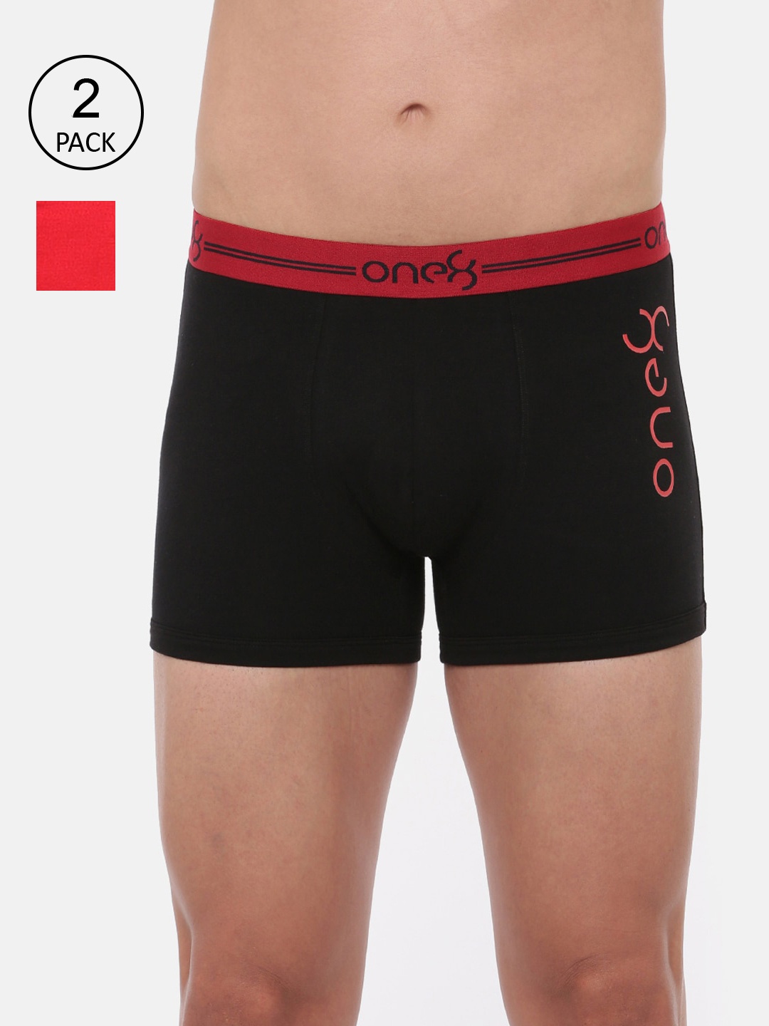 one8 by Virat Kohli Men Pack Of 2 Assorted Cotton Trunks 230-PO2