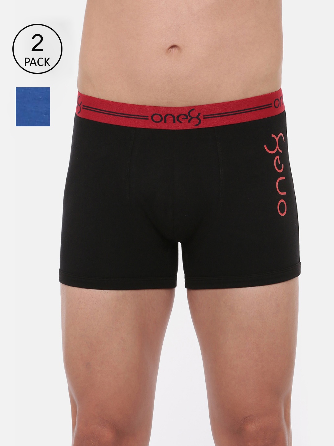 one8 by Virat Kohli Men Pack Of 2 Assorted Cotton Trunks 230-PO2