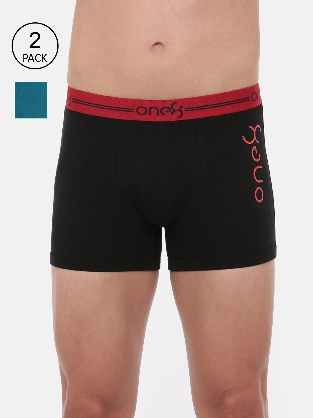 one8 by Virat Kohli Men Pack Of 2 Assorted Cotton Trunks 230-PO2