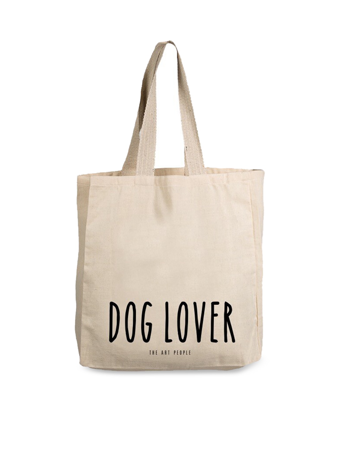 The Art People Off White Printed Shopper Tote Bag