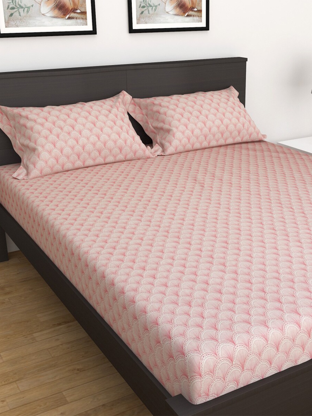 Home Centre 152 TC My Bedding Printed Cotton King Bedsheet with 2 Pillow Covers, Pink
Home Centre 152 TC My Bedding Printed Cotton King Bedsheet with 2 Pillow Covers, Pink