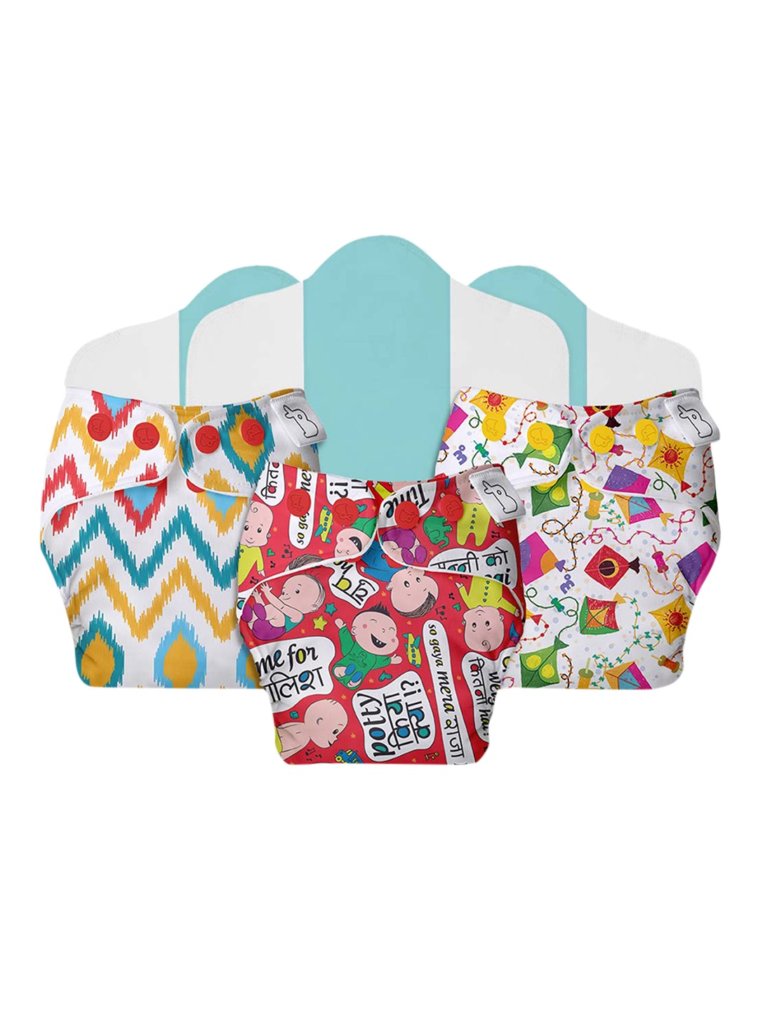 SuperBottoms Set of 3 NEW UNO Freesize Cloth Sustainable Diaper with 3 Organic Soaker, Multi
SuperBottoms Set of 3 NEW UNO Freesize Cloth Sustainable Diaper with 3 Organic Soaker, Multi
