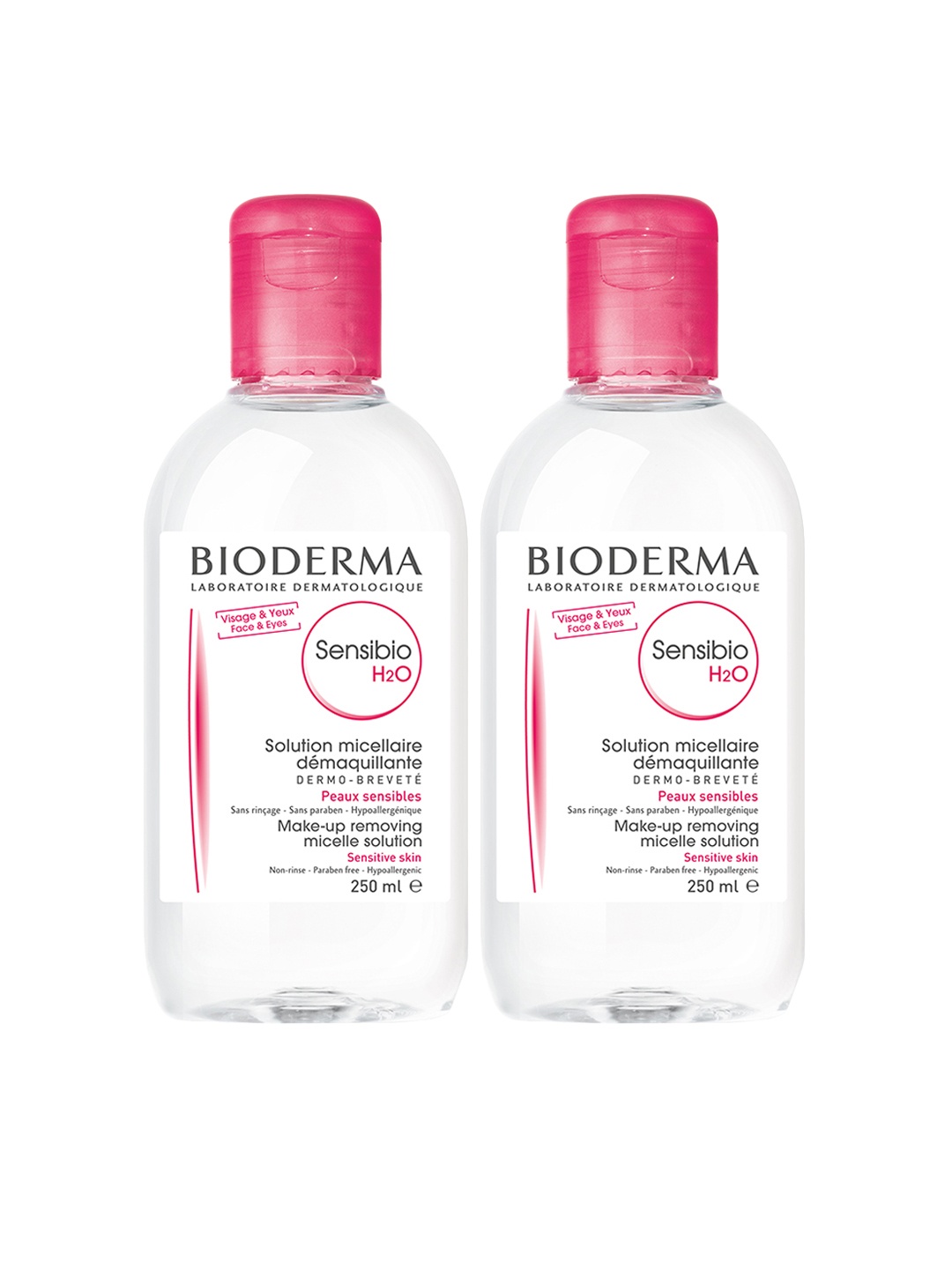 BIODERMA Set of 2 Sensibio H2O Makeup Removing Micelle Solution - 250 ml Each, White
BIODERMA Set of 2 Sensibio H2O Makeup Removing Micelle Solution - 250 ml Each, White