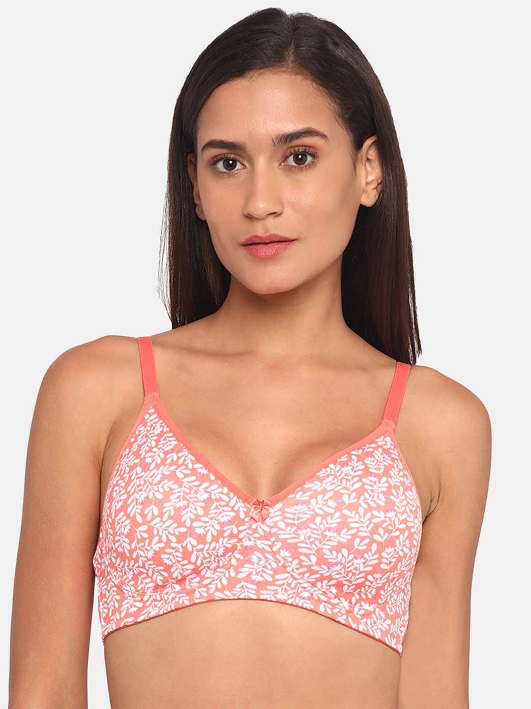 Rosaline by Zivame Pink & White Floral Non-Wired Non-Padded T-shirt Bra RO1051FASHORNGE
Rosaline by Zivame Pink & White Floral Non-Wired Non-Padded T-shirt Bra RO1051FASHORNGE