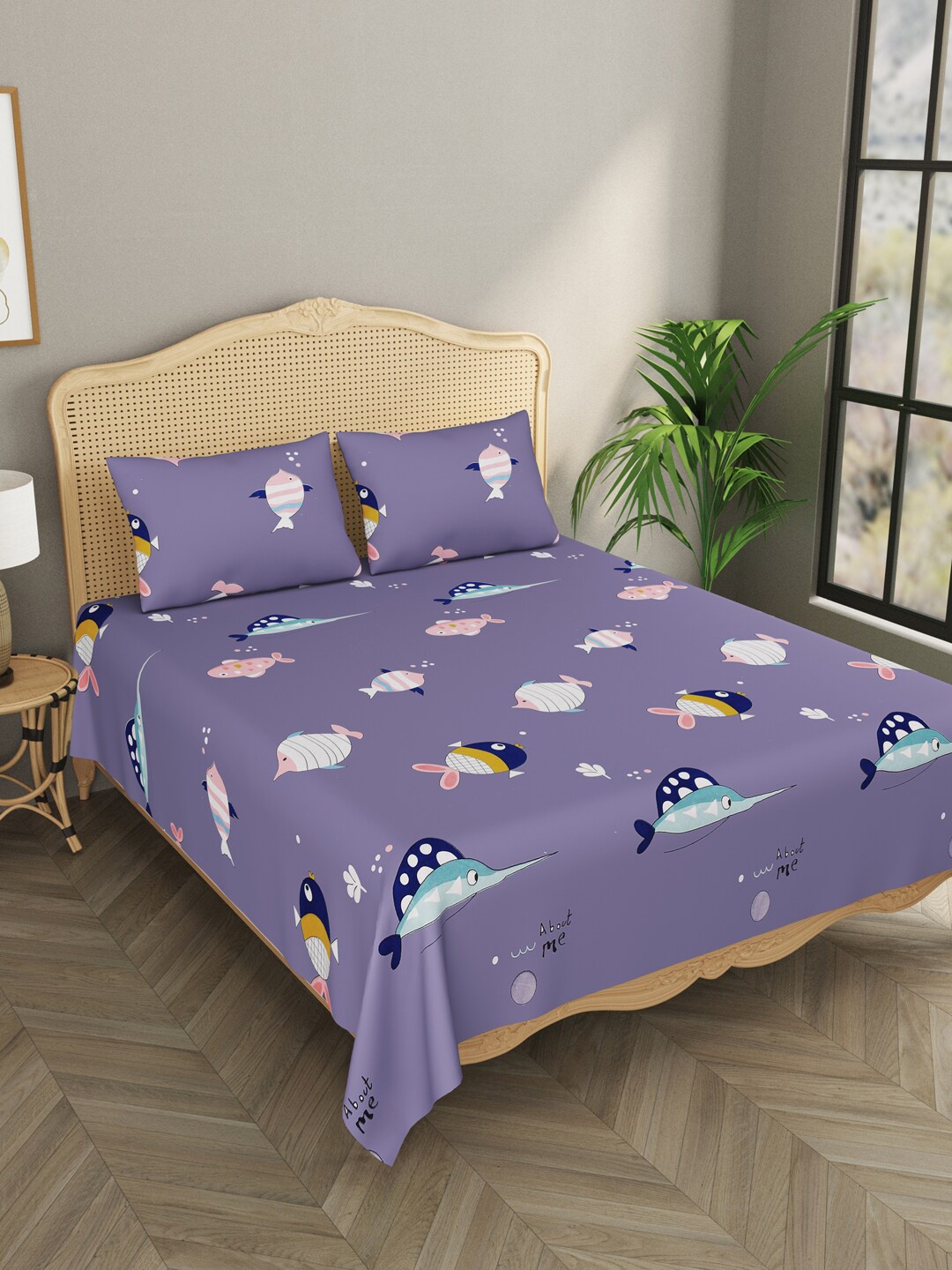 Gulaab Jaipur Grey & Pink Cartoon Characters 210 TC Single Bedsheet with 2 Pillow Covers
Gulaab Jaipur Grey & Pink Cartoon Characters 210 TC Single Bedsheet with 2 Pillow Covers