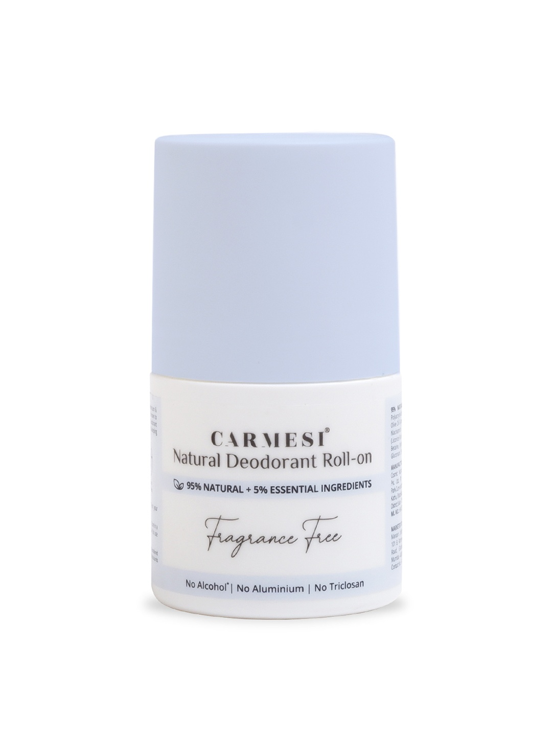 CARMESI Women Natural UnderArms Roll-On Deodorant - Fragrance Free - 50ml, White
CARMESI Women Natural UnderArms Roll-On Deodorant - Fragrance Free - 50ml, White