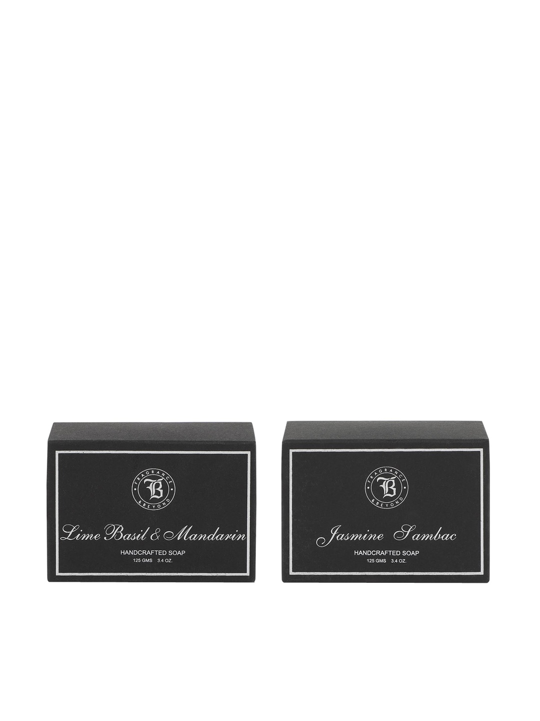 Fragrance & Beyond Lime Basil Mandarin & Jasmine Handcrafted Soap Combo - 125 g Each, Black
Fragrance & Beyond Lime Basil Mandarin & Jasmine Handcrafted Soap Combo - 125 g Each, Black