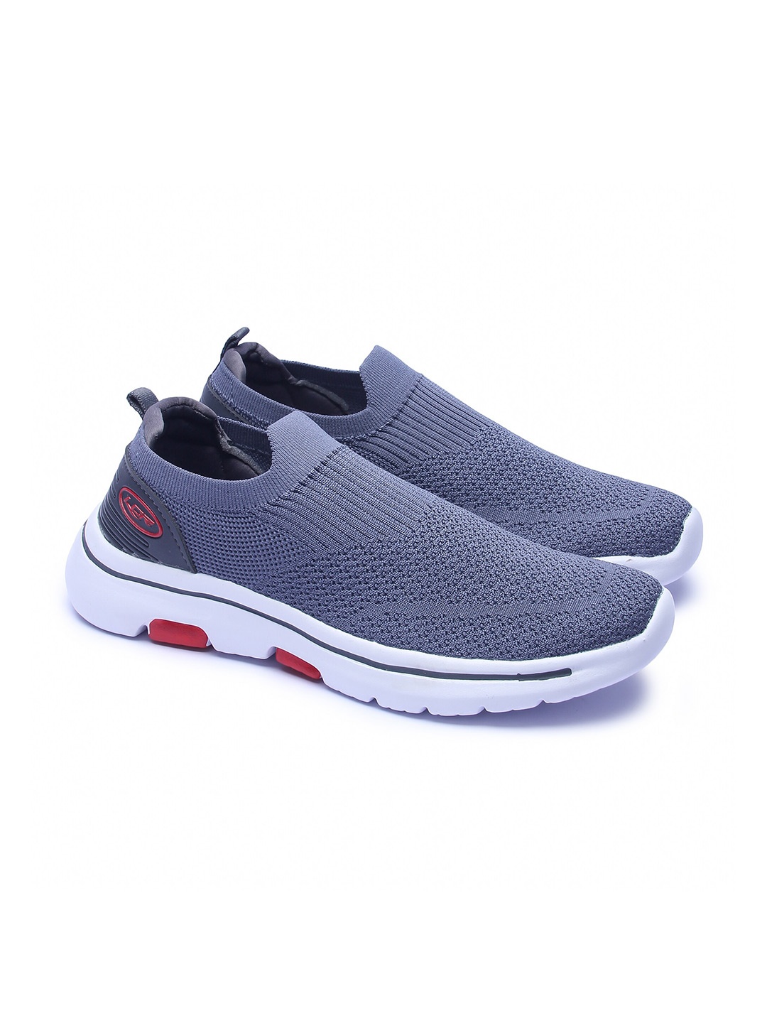 Lancer Men Grey Textile Running Non-Marking Shoes