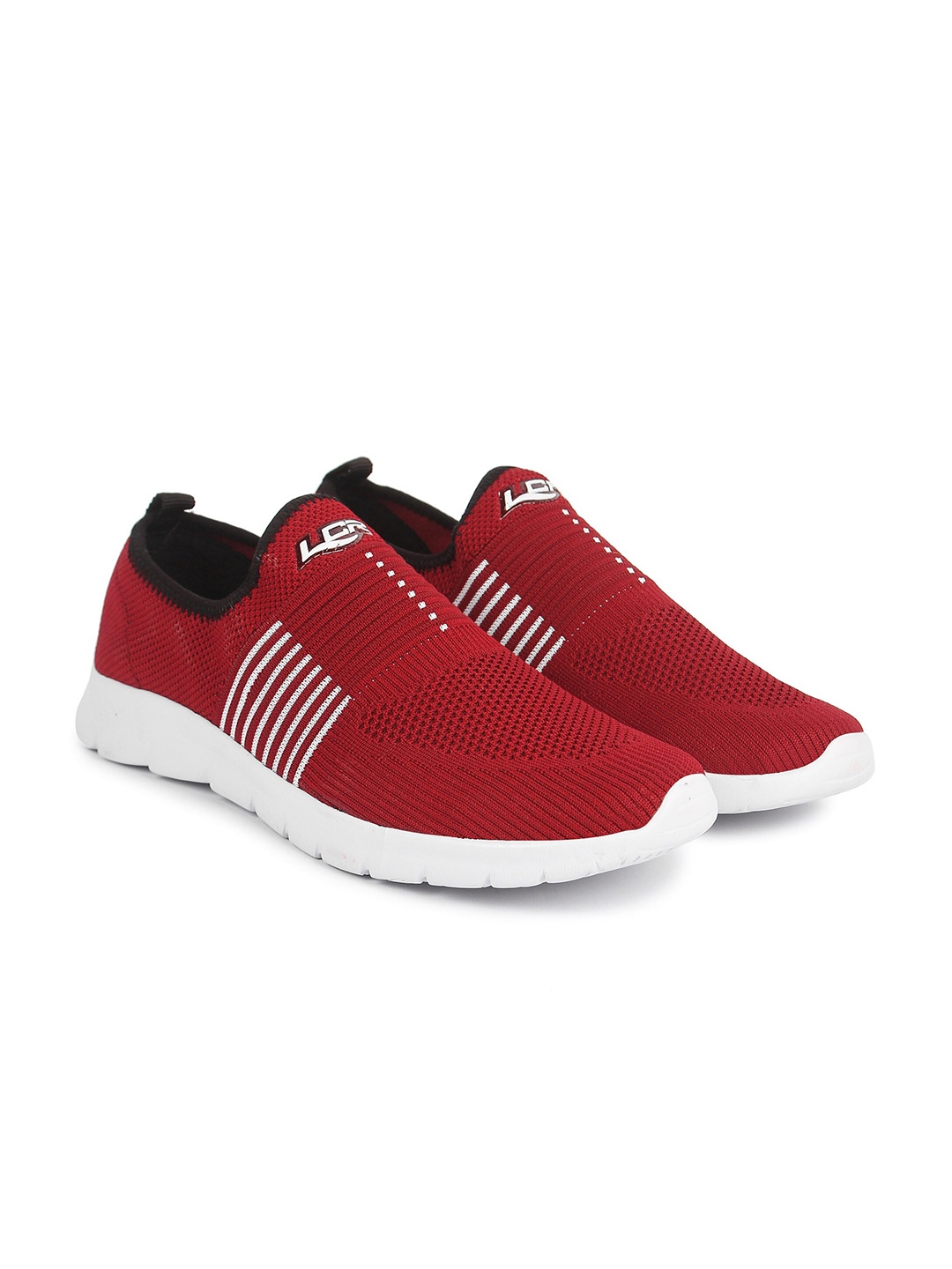 Lancer Men Maroon Textile Running Non-Marking Shoes