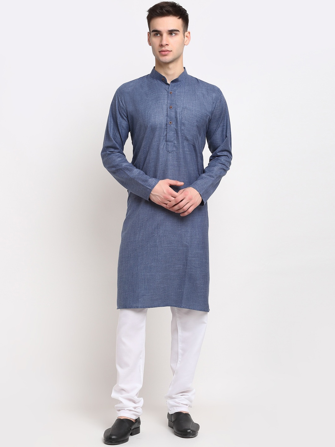 Jompers Men Blue Kurta with Pyjamas
