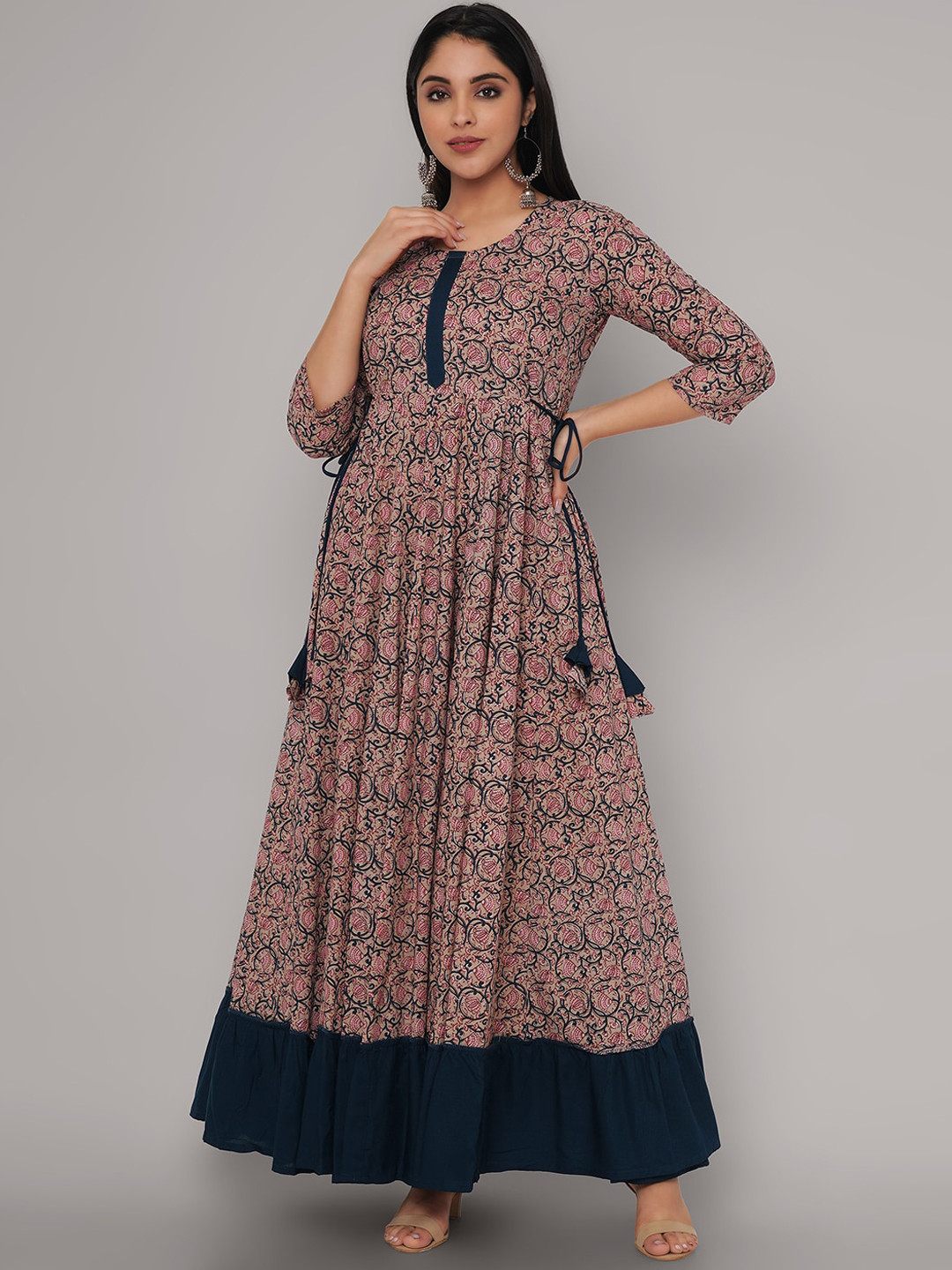 Sanganeri Kurti Women Mauve Ethnic Motifs Printed Handloom Anarkali Kurta
Sanganeri Kurti Women Mauve Ethnic Motifs Printed Handloom Anarkali Kurta