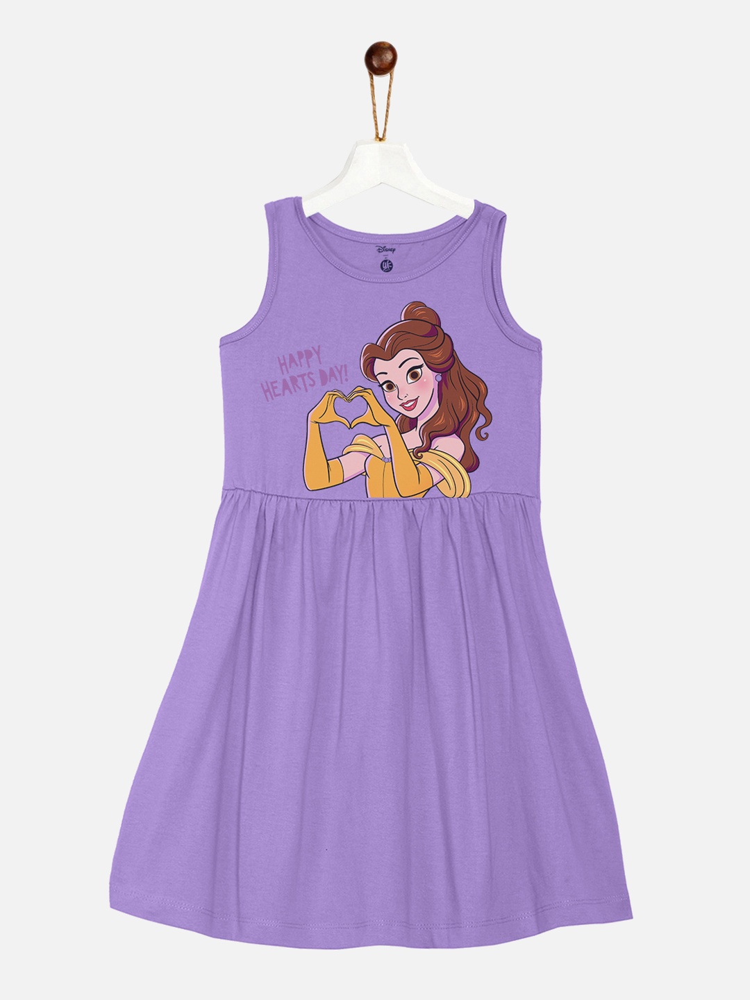 YK Disney Girls Purple Beauty & The Beast Printed Cotton Fit & Flare Sleeveless Dress
YK Disney Girls Purple Beauty & The Beast Printed Cotton Fit & Flare Sleeveless Dress