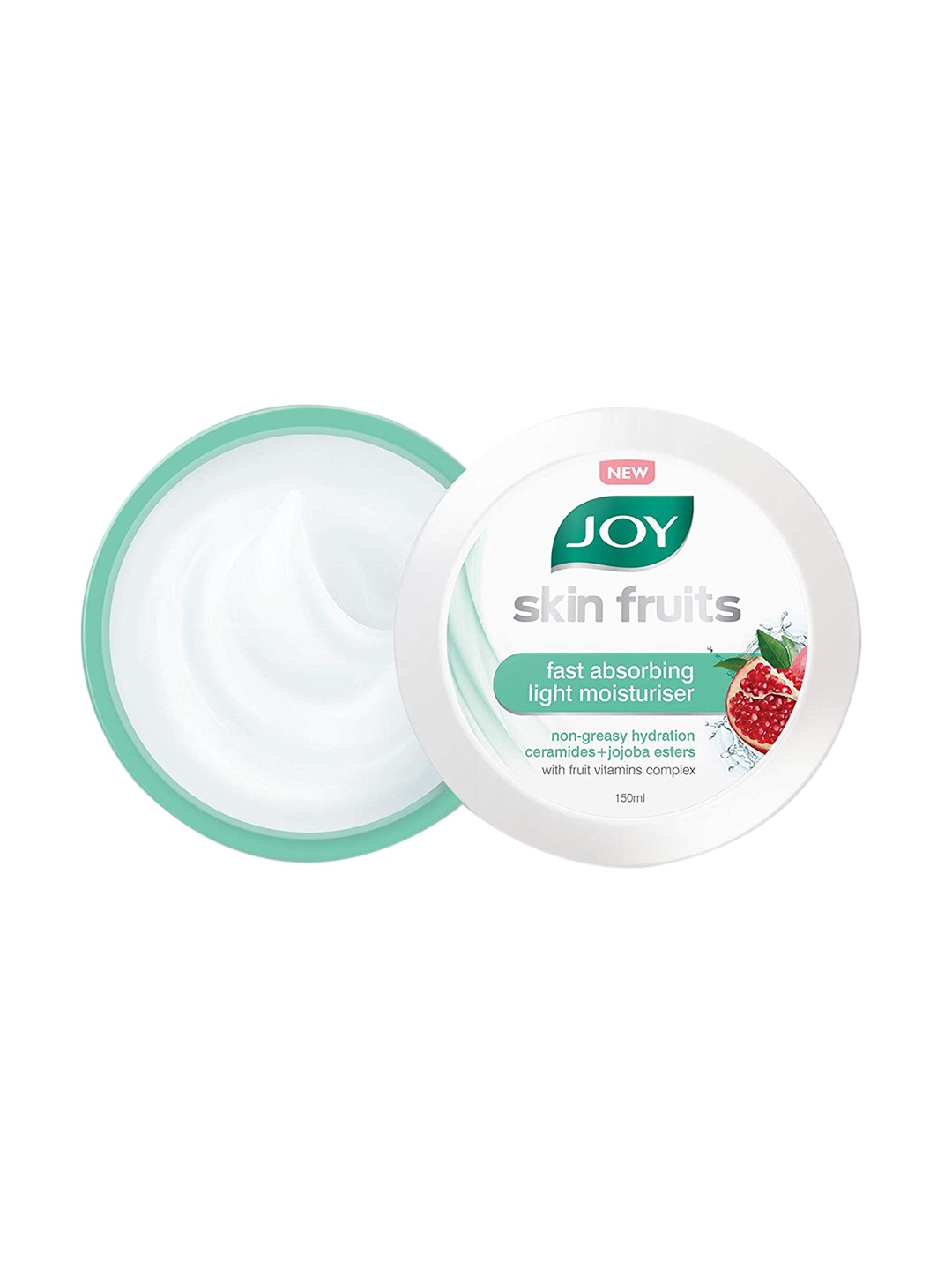 JOY Skin Fruits Fast Absorbing Light Moisturizer with Ceramides & Pomegranate 150 ml, White
JOY Skin Fruits Fast Absorbing Light Moisturizer with Ceramides & Pomegranate 150 ml, White