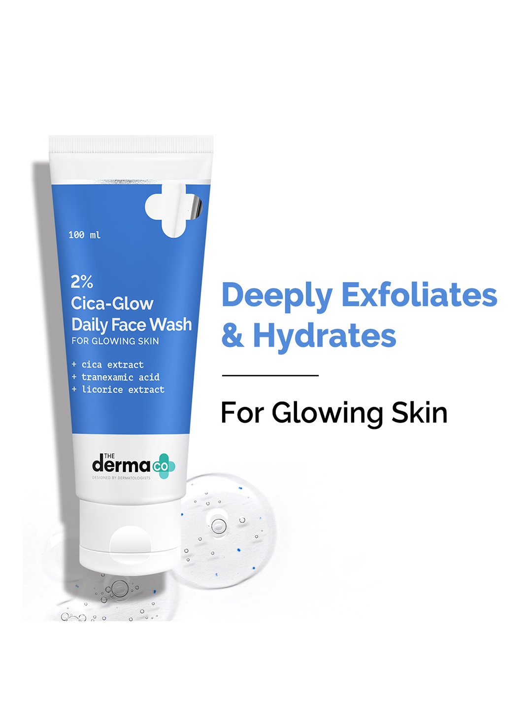 The Derma co. 5% Cica-Glow Daily Face Wash with Tranexamic Acid & Licorice Extract 100 ml, White
The Derma co. 5% Cica-Glow Daily Face Wash with Tranexamic Acid & Licorice Extract 100 ml, White