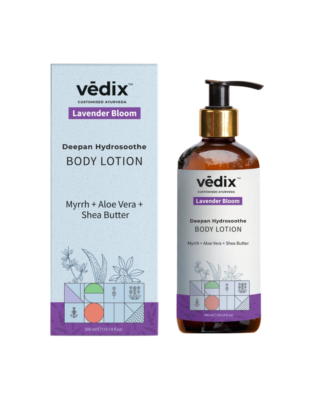 VEDIX Deepan Hydrosoothe Customized Body Lotion with Aloe Vera & Shea Butter - 300ml, Off white
VEDIX Deepan Hydrosoothe Customized Body Lotion with Aloe Vera & Shea Butter - 300ml, Off white