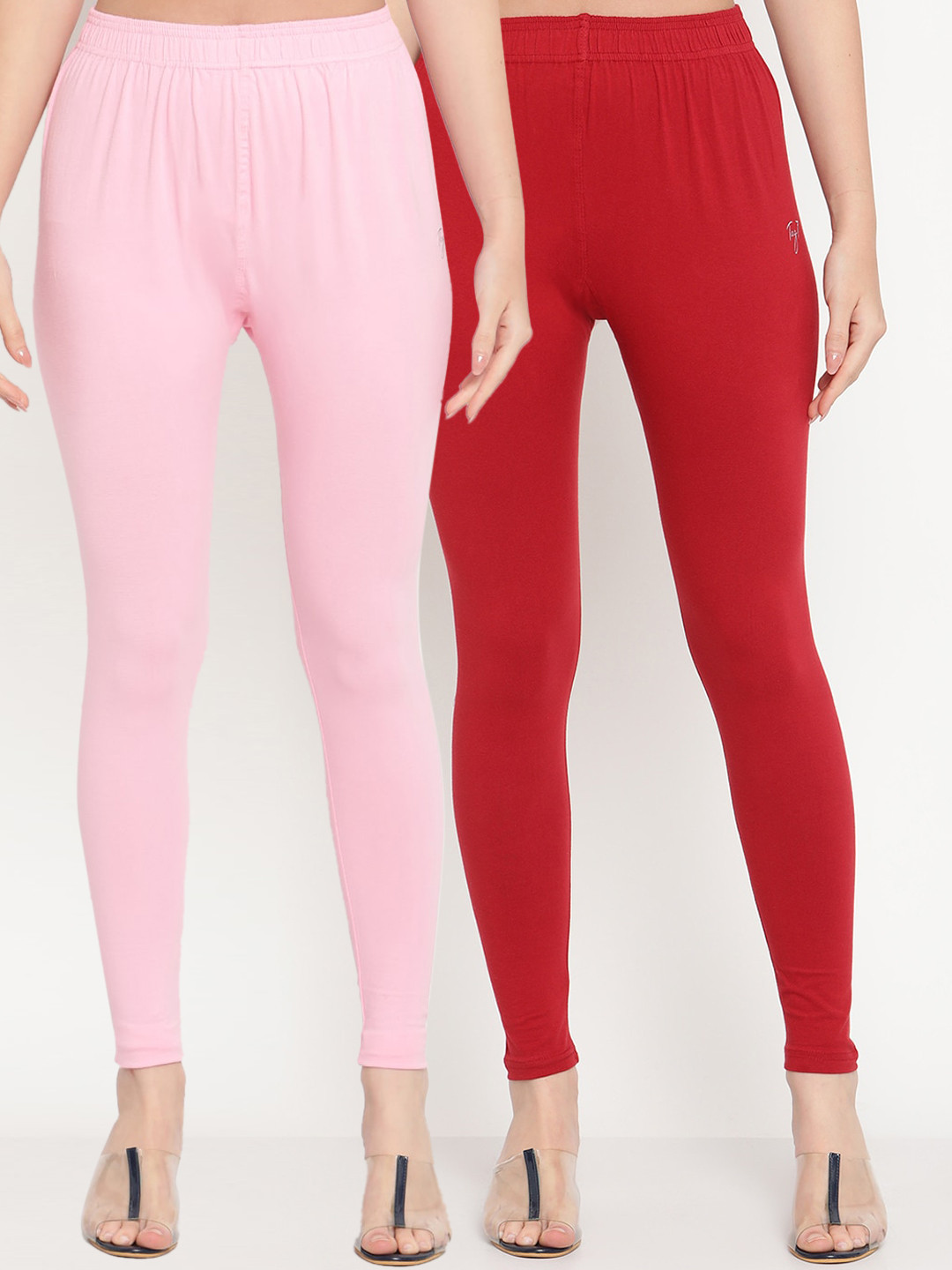 TAG 7 Women Pink & Maroon Pack Of 2 Solid Ankle-Length Leggings
TAG 7 Women Pink & Maroon Pack Of 2 Solid Ankle-Length Leggings