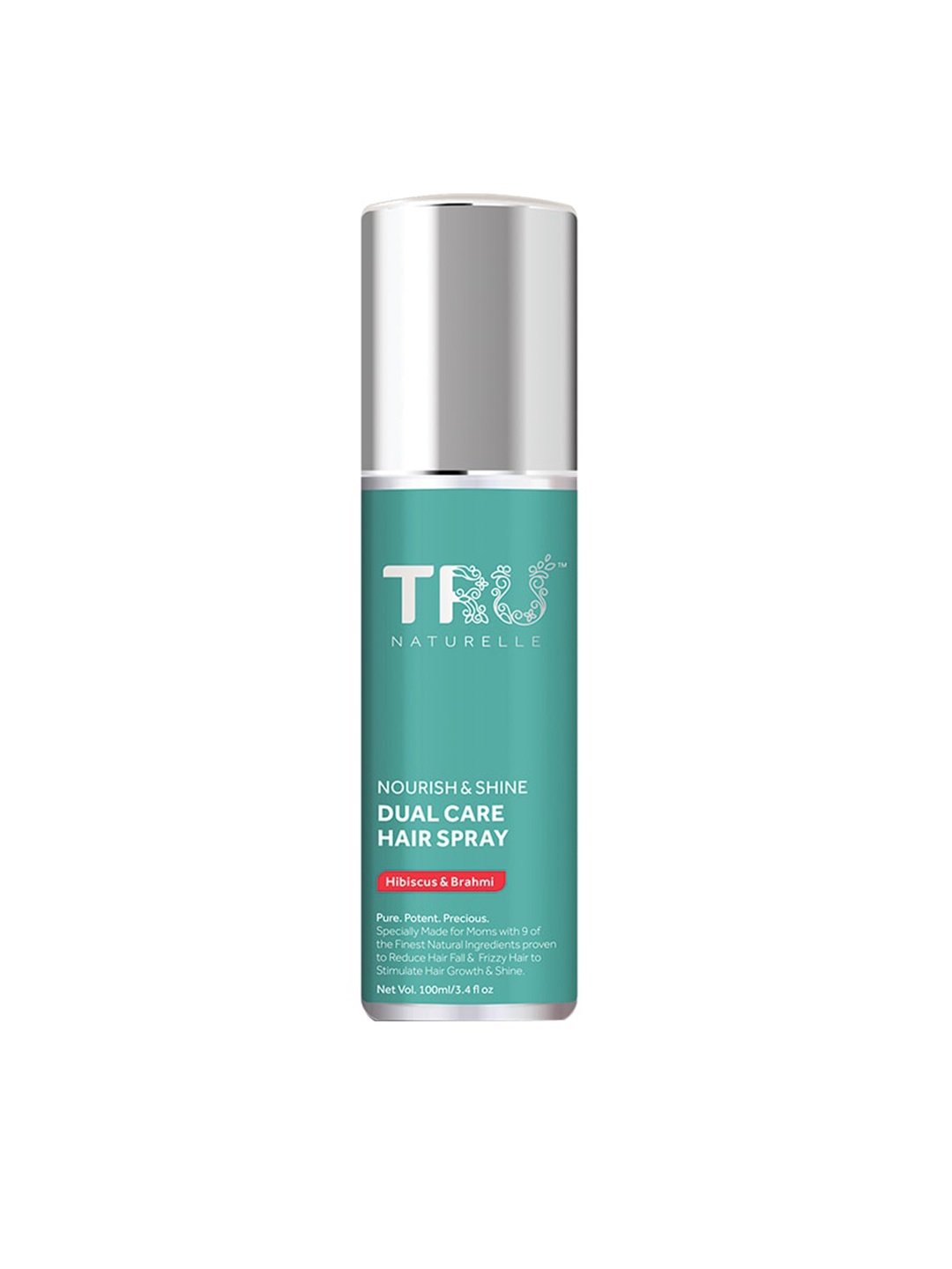 TRU NATURELLE Nourish & Shine Dual Care Hair Spray with Hibiscus & Brahmi - 100ml, Green
TRU NATURELLE Nourish & Shine Dual Care Hair Spray with Hibiscus & Brahmi - 100ml, Green