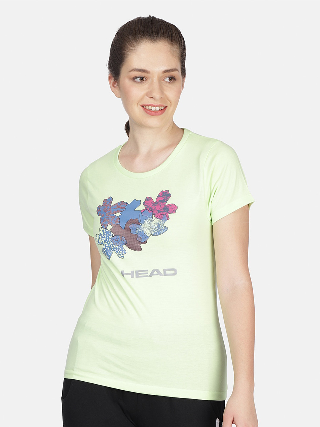 Head Women Yellow Printed Slim Fit Gym T-shirt
Head Women Yellow Printed Slim Fit Gym T-shirt