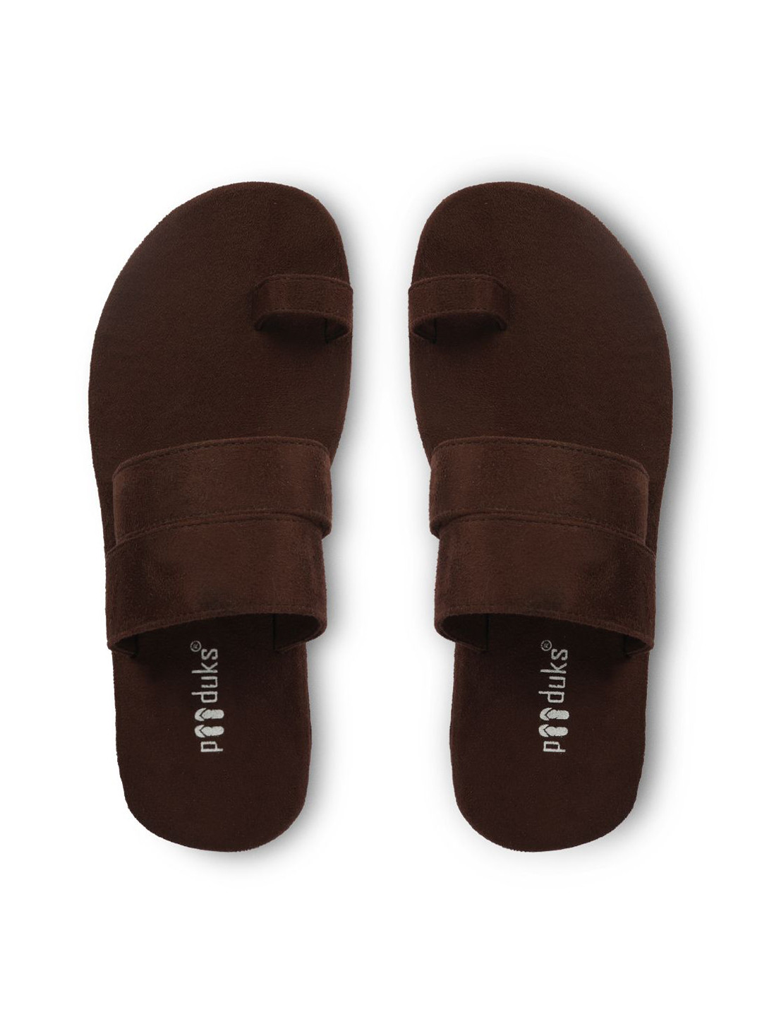 Paaduks Men Brown Printed One Toe Flats
Paaduks Men Brown Printed One Toe Flats